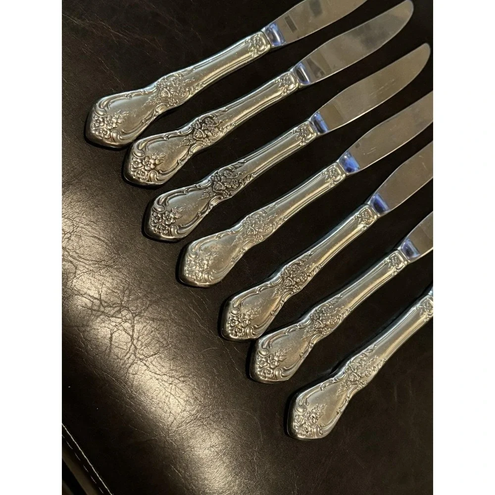 Oneida Kennett Square Distinction Deluxe HH‎ Stainless Dinner Knives Set Of 7